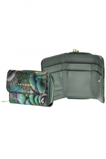 Vzorovaná kožená peňaženka