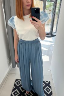 Modré nohavice Noémie