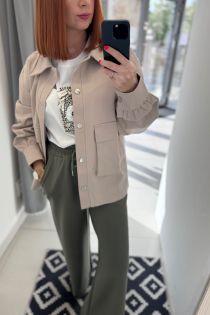 Dámska béžová košeľa