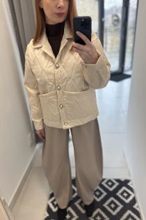 Béžové balónové nohavice