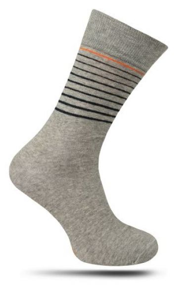 Šedé prúžkované ponožky