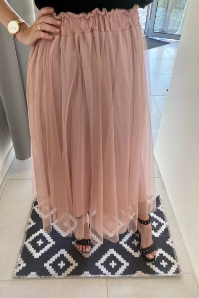 Ružová tylová sukňa Nathalie