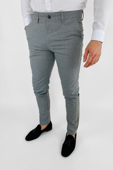 Sivé elegantné nohavice