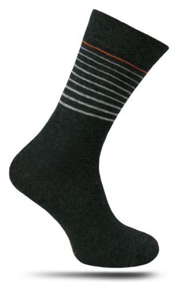 Čierne prúžkované ponožky