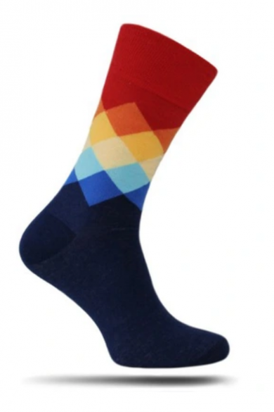 Farebné vzorované ponožky