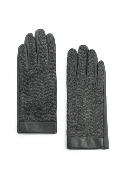 Pánske tmavosivé rukavice