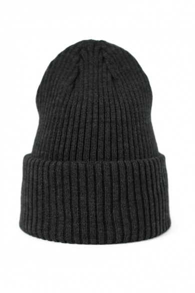 Tmavosivá pletená čiapka