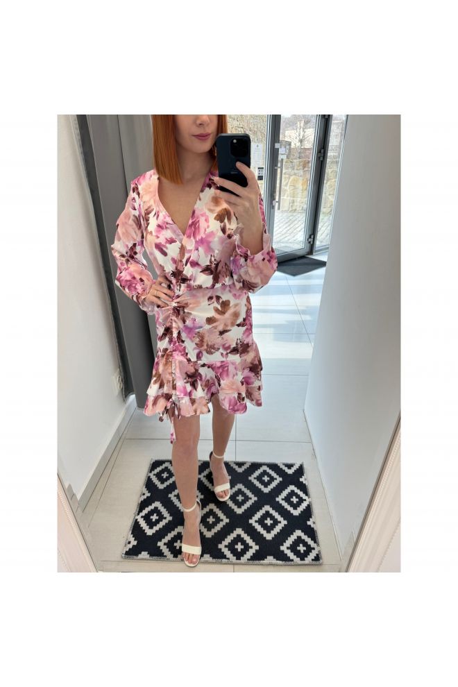 Ružové vzorované šaty