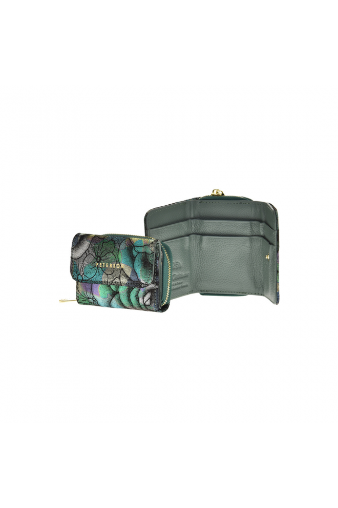 Vzorovaná kožená peňaženka