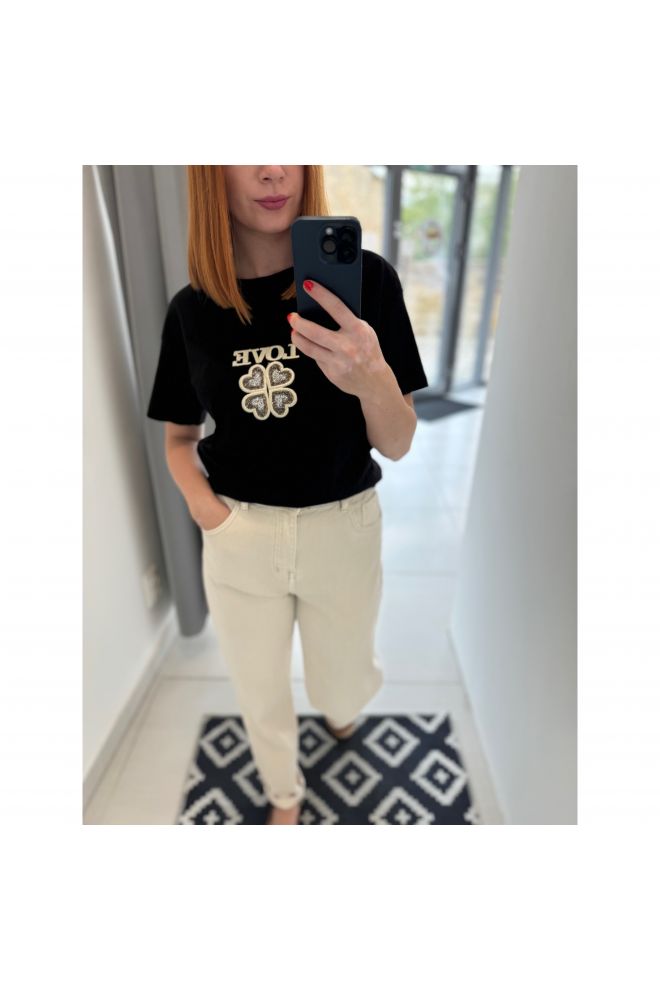 Čierne tričko LOVE