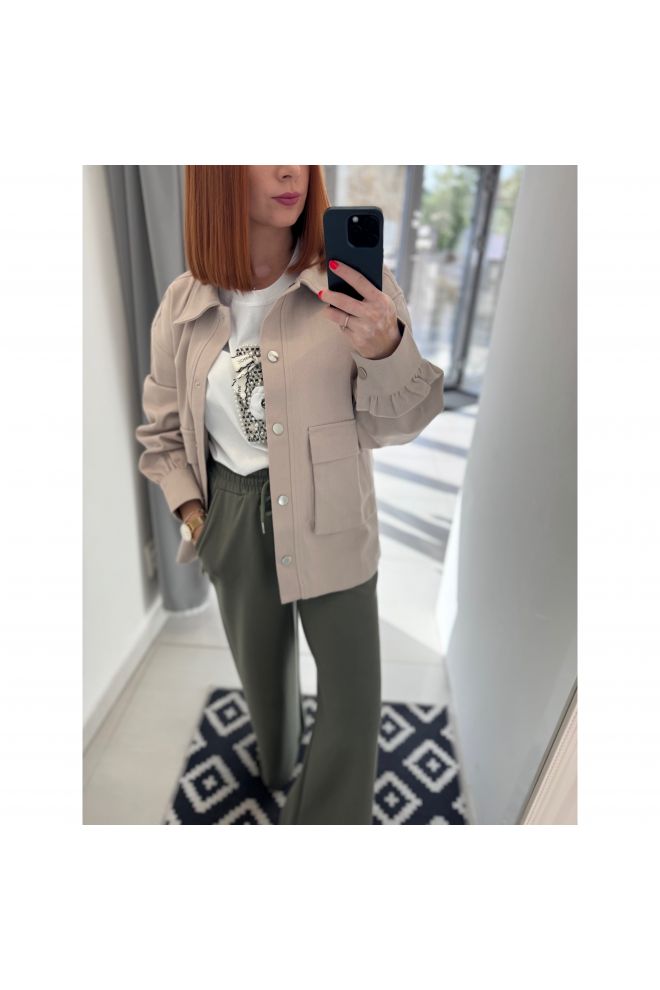 Dámska béžová košeľa