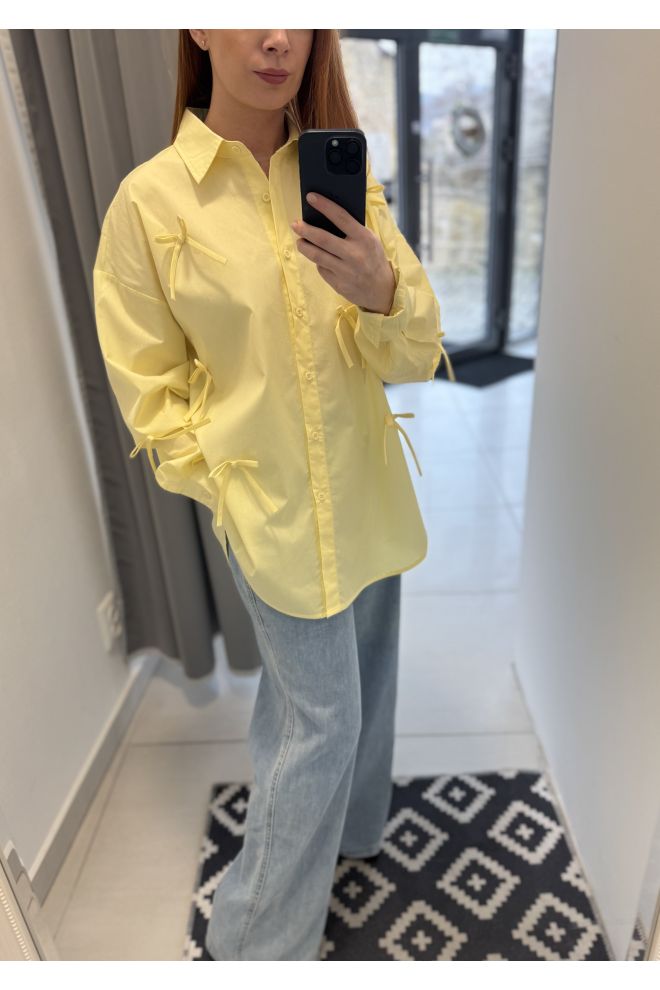 Žltá dámska košeľa