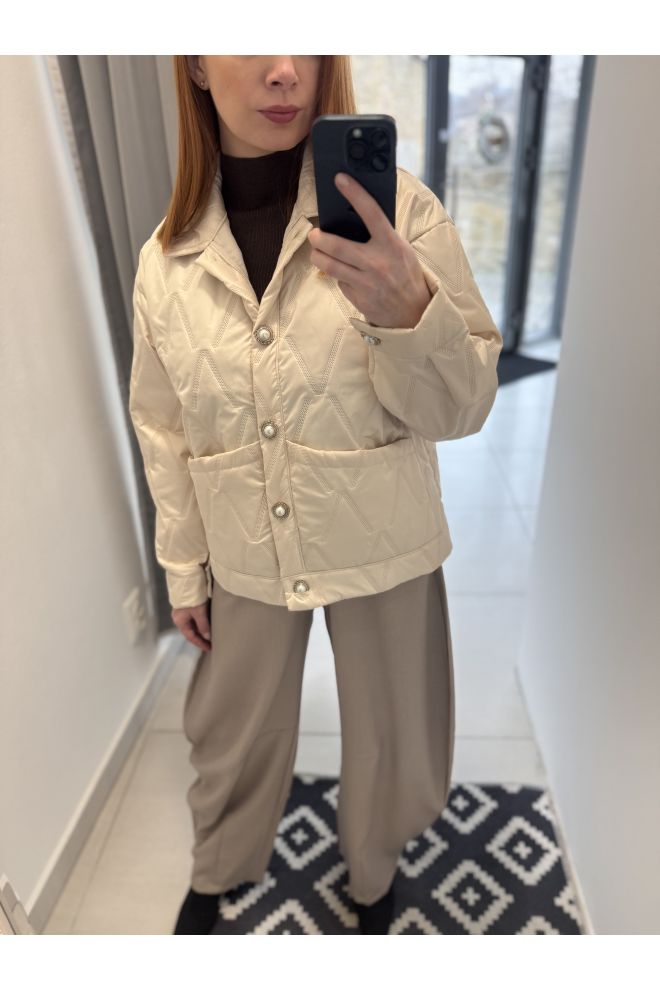 Dámska béžová bunda