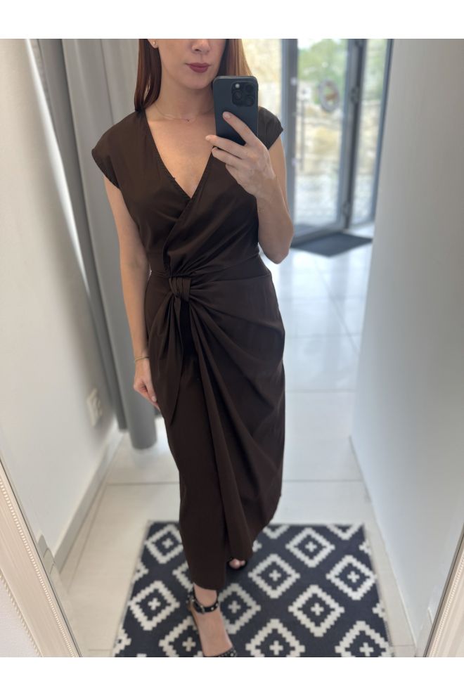 Hnedé šaty Antonella