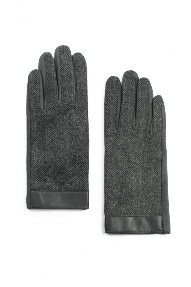 Pánske tmavosivé rukavice